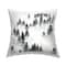 Stupell Industries Niveous Mountain Slope Person Skiing Trees Throw Pillow, 18" x 18"